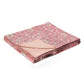 50" X 70" Pink And Blush Floral Cotton Quilted Kantha Throw Blanket with Embroidery