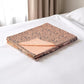 50" X 70" Teal And Pink Floral Cotton Quilted Kantha Throw Blanket with Embroidery