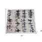50" X 60" Brown And White Rabbit Fur Plush Throw Blanket