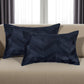 Set of Two 12" X 20" Black Lumbar Chevron Cowhide Throw Pillows