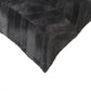 Set of Two 18" Black Chevron Cowhide Throw Pillows