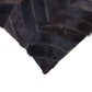 Set of Two 12" X 20" Chocolate Chevron Cowhide Lumbar Throw Pillows