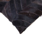Set of Two 12" X 20" Chocolate Chevron Cowhide Lumbar Throw Pillows
