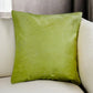 18" Lime Green Cowhide Throw Pillow