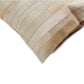 12" X 20" Natural Patchwork Cowhide Lumbar Throw Pillow