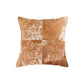 Set of Two 18" Brown and White Cowhide Cowhide Throw Pillows