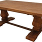 81" Brown Solid Wood Trestle Base Dining Table