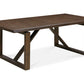 84" Dark Brown Wood Sled Base Dining Table