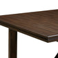 84" Dark Brown Wood Sled Base Dining Table