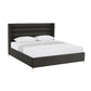 Black Velvet Upholstered King Bed Frame
