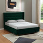 Black Velvet Upholstered King Bed Frame