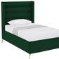 Black Velvet Upholstered King Bed Frame