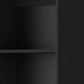 70" Black Wood Five Tier Bookcase