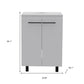 24" White Wood Freestanding Bathroom Vanity With Sink And Medicine Cabinet