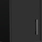 28" Black Wall mounted Accent Cabinet With Eight Shelves And Six Drawers