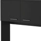 28" Black Wall mounted Accent Cabinet With Seven Shelves And Six Drawers