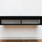 48" Black Floating Mount Entertainment Center
