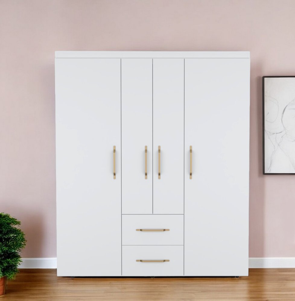 59" Black Two Drawer Combo Dresser