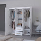 59" Black Two Drawer Combo Dresser