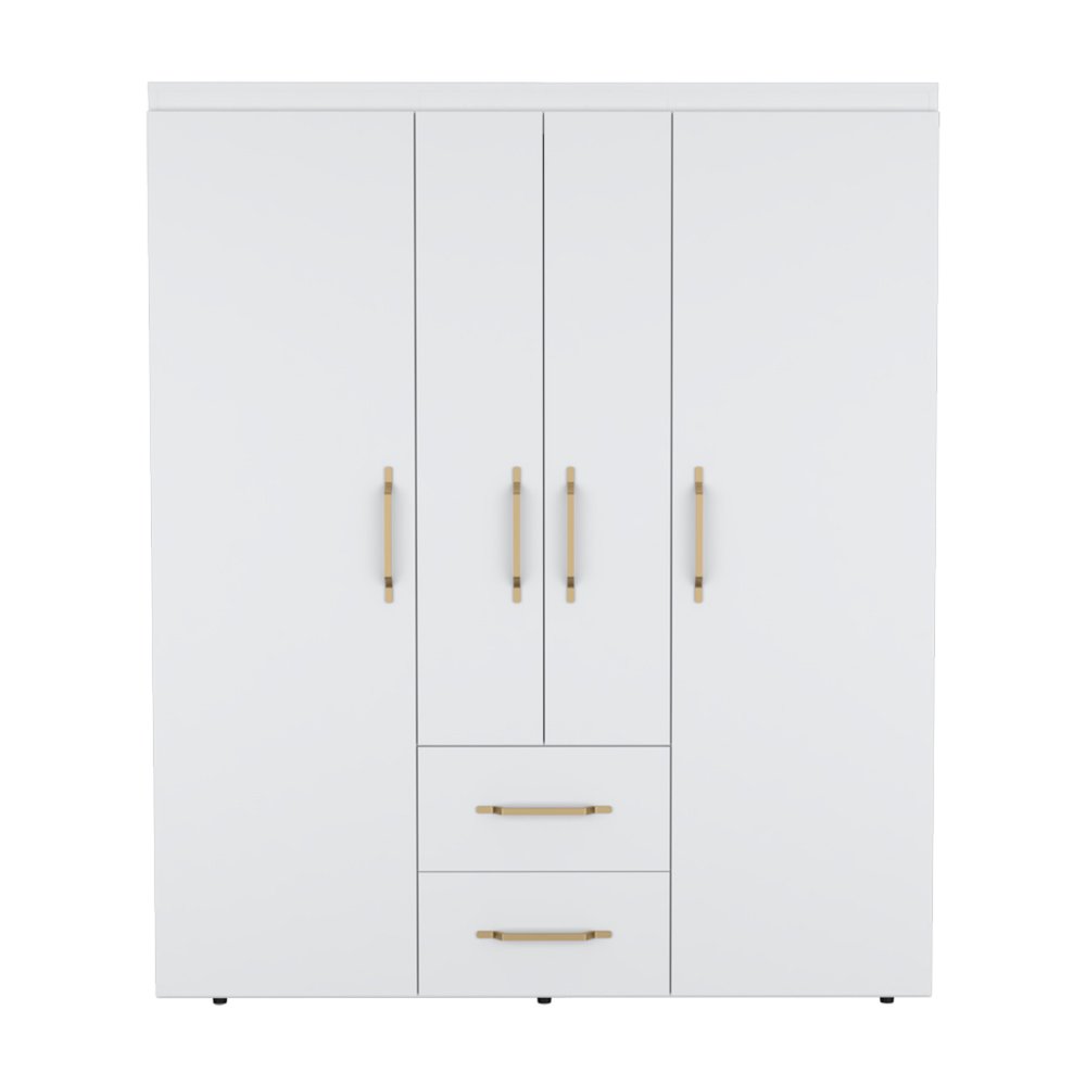59" Black Two Drawer Combo Dresser