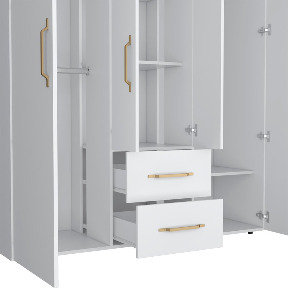 59" Black Two Drawer Combo Dresser
