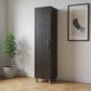 71" Gray Wood Pantry Or Storage Closet