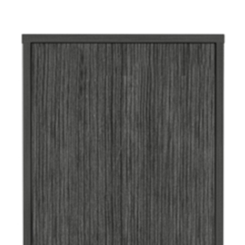 71" Gray Wood Pantry Or Storage Closet