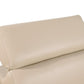 47" Beige and Silver Genuine Leather Club Chair