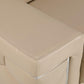 47" Beige and Silver Genuine Leather Club Chair