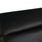 47" Black And Silver Genuine Leather Club Chair