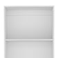 71" White Wood Four Tier Bookcase