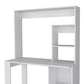 71" White Wood Four Tier Bookcase