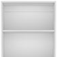 71" White Wood Five Tier Bookcase
