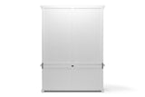 65" White Solid Wood Frame Dining Hutch With Fourteen Shelves