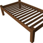 Brown Solid Wood Twin Bed Frame