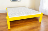 Canary Yellow Solid Wood Twin Bed Frame