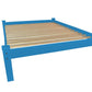 Caribbean Blue Solid Wood Twin Bed Frame