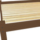 Brown Solid Wood Twin Bed Frame