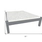 Gray Solid Wood Twin Bed Frame