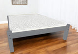 Gray Solid Wood Twin Bed Frame