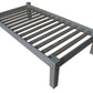 Gray Solid Wood Twin Bed Frame