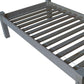 Gray Solid Wood Twin Bed Frame