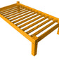 Yellow Solid Wood Twin Bed Frame