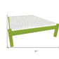 Lime Green Solid Wood Twin Bed Frame
