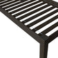 Dark Brown Solid Wood Twin Bed Frame