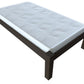 Dark Brown Solid Wood Twin Bed Frame