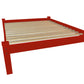 Red Solid Wood Twin Bed Frame