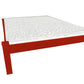 Red Solid Wood Twin Bed Frame