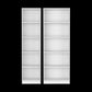 Set of Two White Wood Five Tier Modular Bookcase