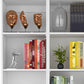 Set of Two White Wood Five Tier Modular Bookcase